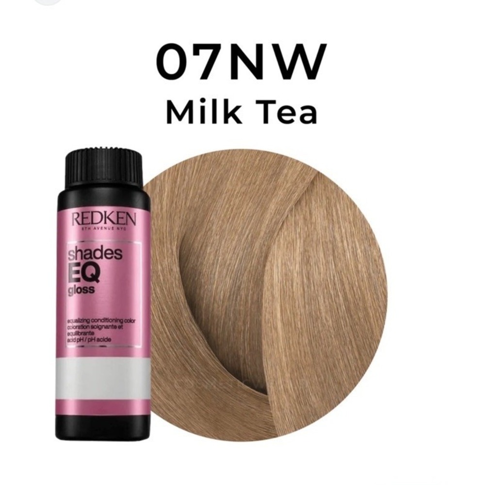Redken Shades‎ EQ Demi-Permanent Conditioning Gloss 2 oz 07NW Milk Tea NWOB